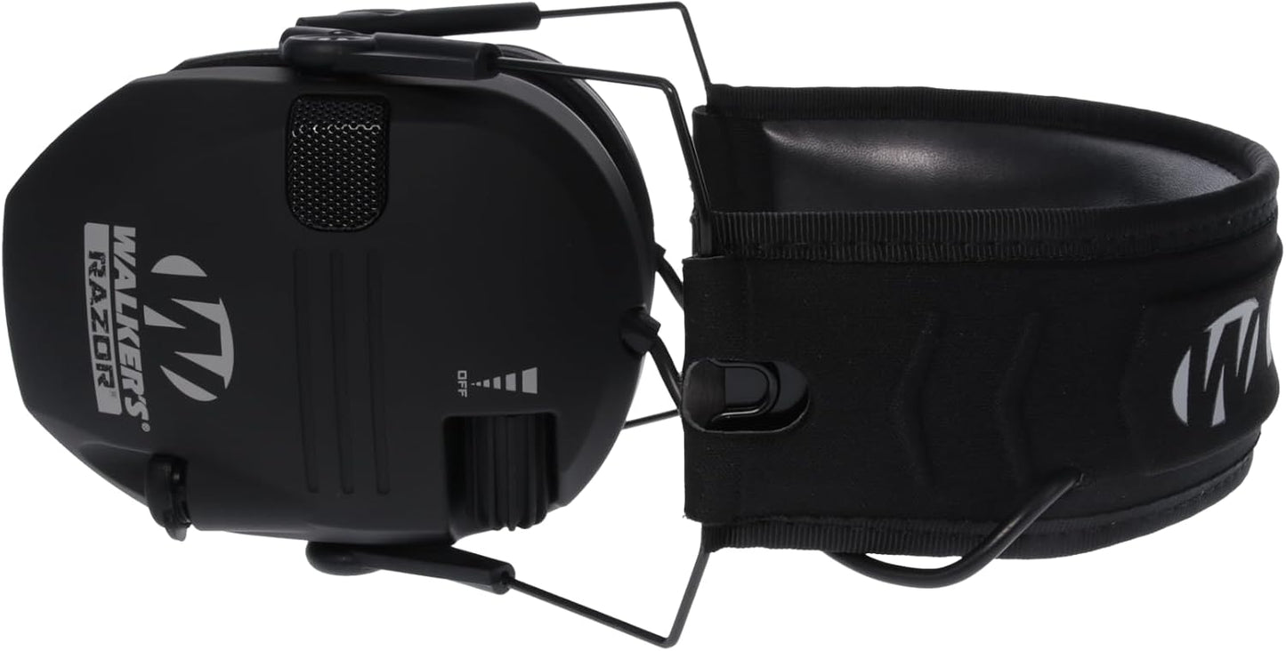 Walker's Razor Slim Ultra Low Profile Compact Design Adjustable Range Shooting Hunting Hearing Protection Electronic Earmuffs