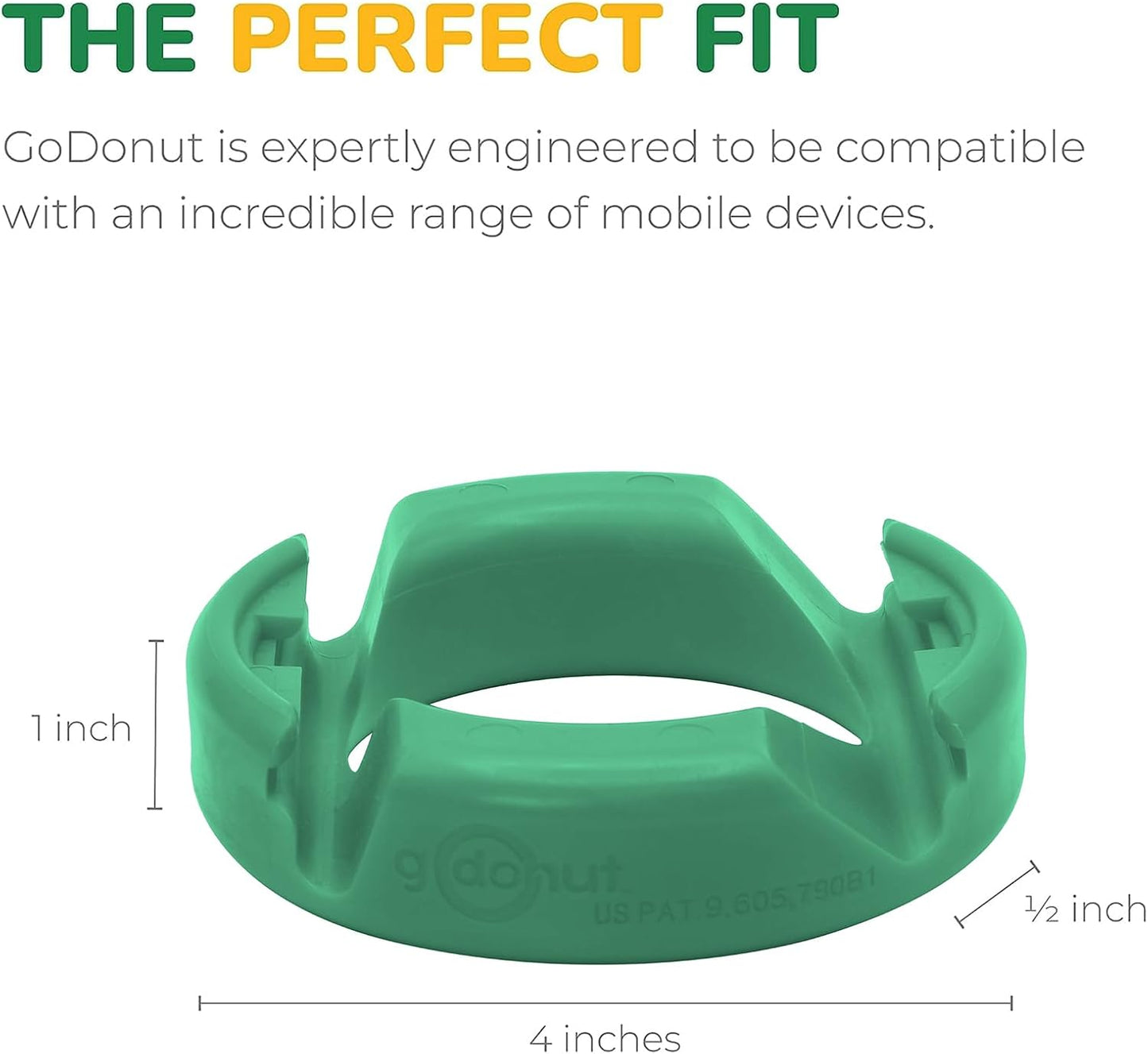 GoDonut – Phone Stand Original – Cell Phone Holder + Tablet Stand Desk Organizer – Compatible with Tablet, iPhone 16 15 14 Pro Max, Android & Most Smartphones - Hunter Green