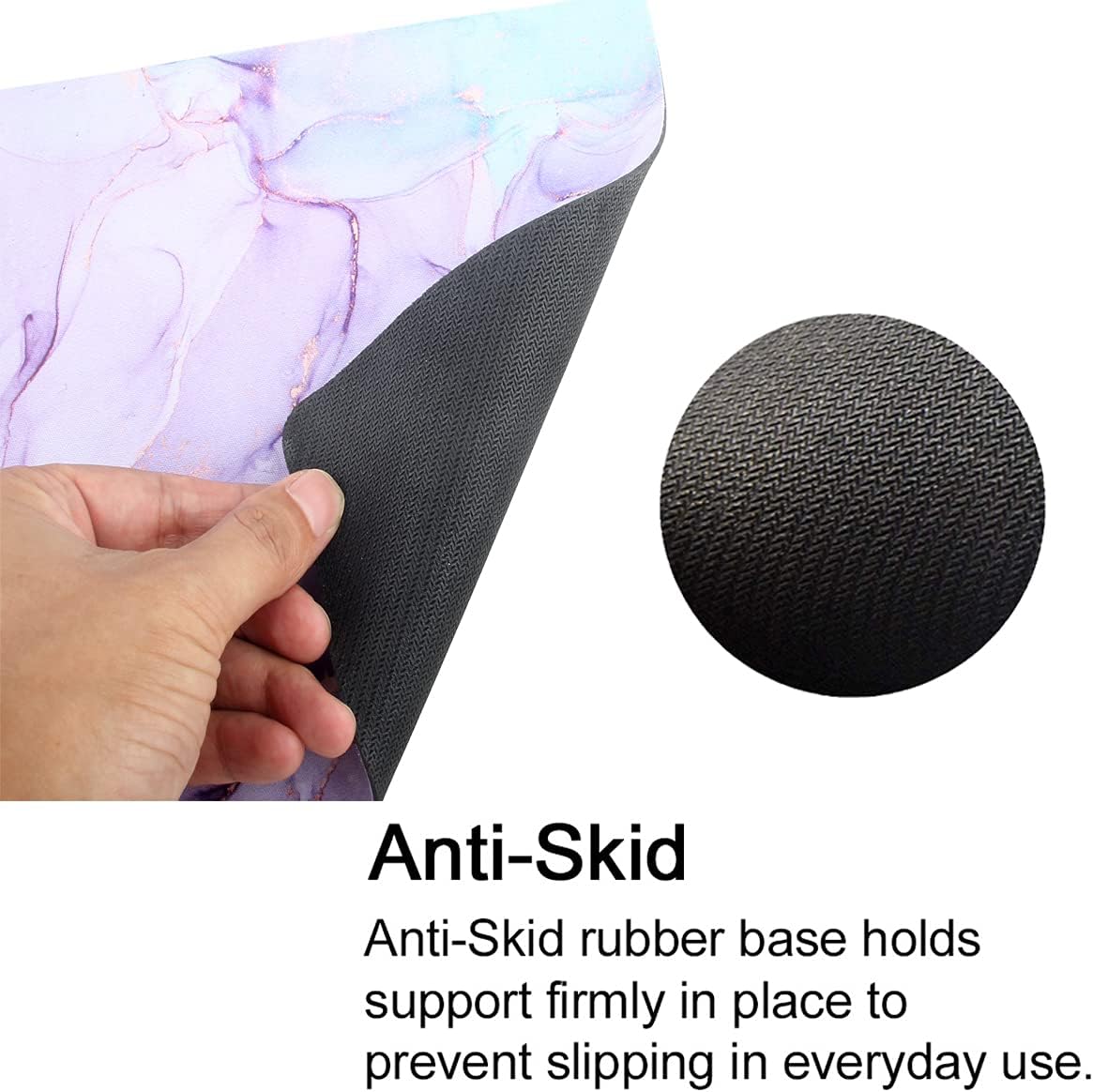 Mouse Pad, Gaming Mouse Pad, Non-Slip Rubber Base Mouse Mat with Designs for Laptop, Computer & Office, 9.5 x 7.9 x 0.12 inches (Marble 3)