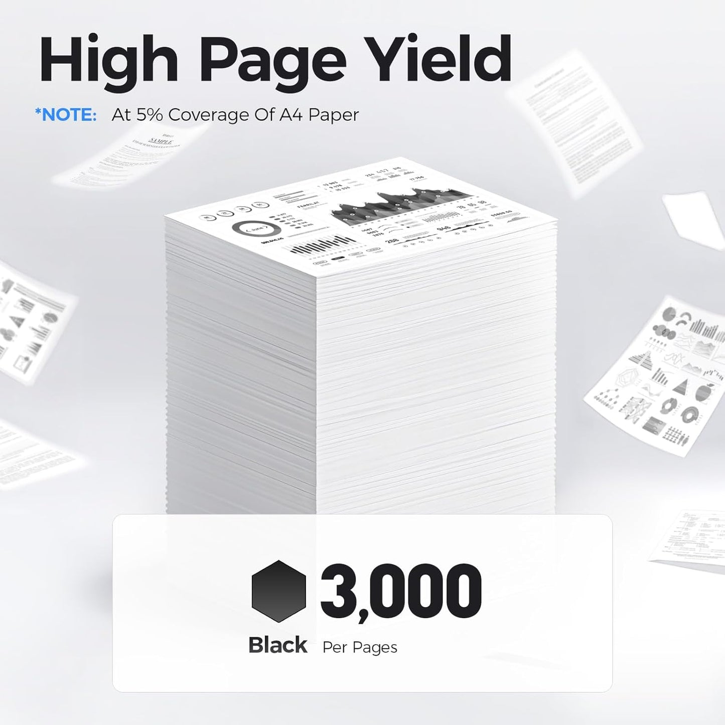 B205 B210 B215 Black High Capacity Toner Cartridge with chip 2-Pack Replacement for Xerox 106R04347 Toner Compatible with Xerox B210 B205 B215 B210DNI B205NI B215DNI Printer Ink All-in-One Copier Copy