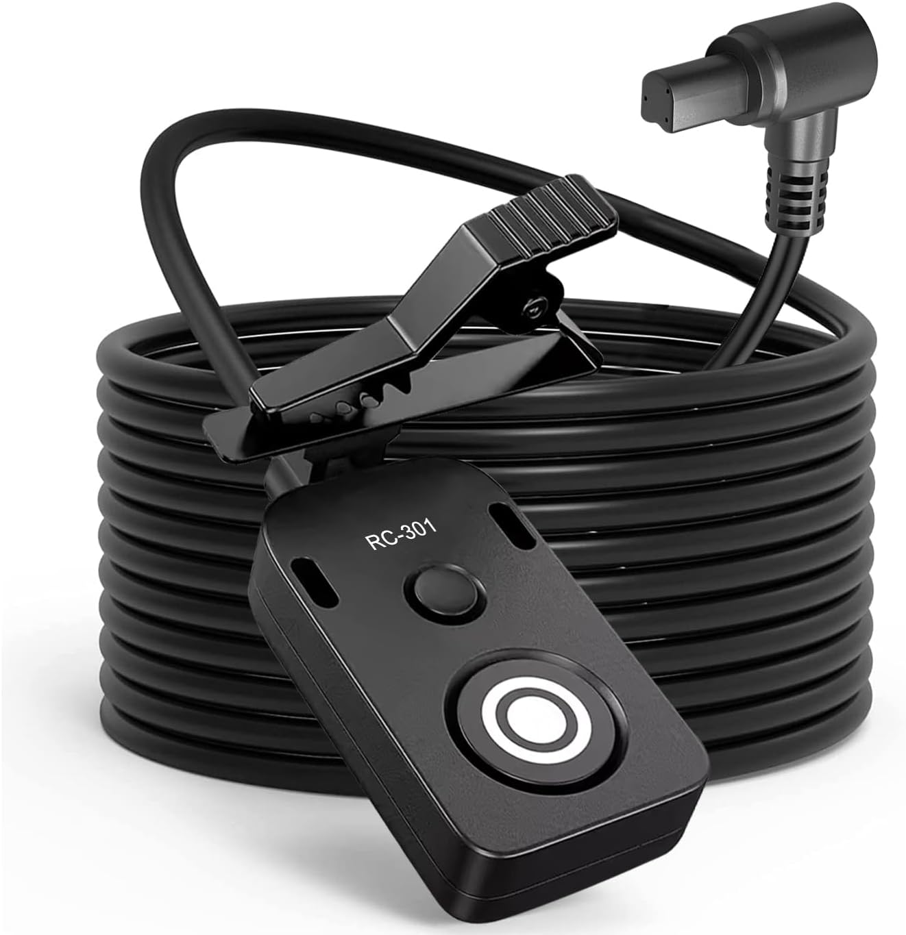 for Canon R5C Video Cable Release Cable Remote Camera Small Shutter Release Remote Control RC301-N3 196.8 "Extended Cable Remote Wired Button R5 5d 5d3 5d4 1dxii 6d 6d2 7d (RC301-N3 196.8in/5m)