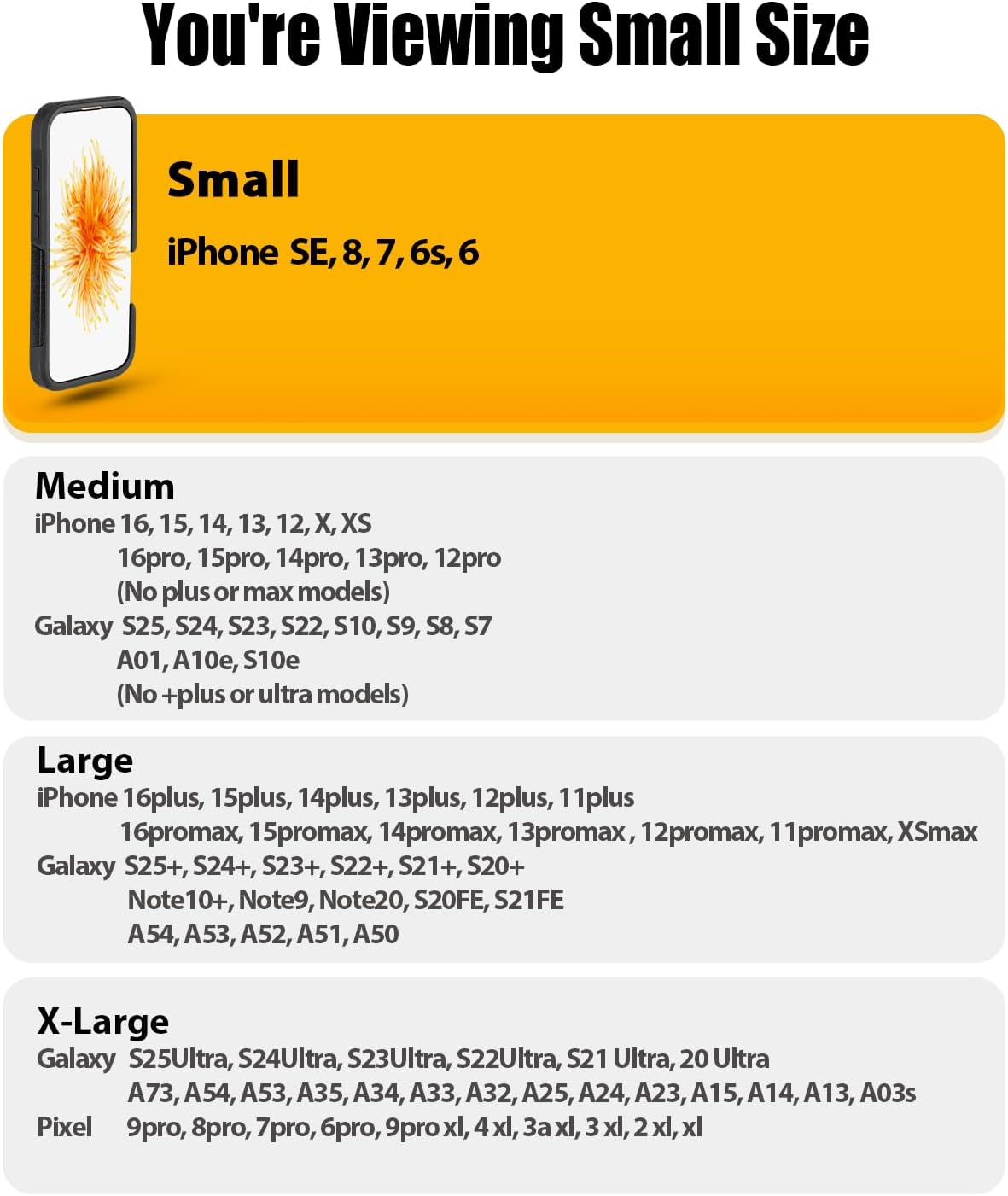 PiTau Holster for iPhone SE 8 7 6 6s, Cell Phone Belt Holder with Clip for Men, Fits Smartphone with Case On, Cellphone Cover with ID Card Pouch, Brown- Small