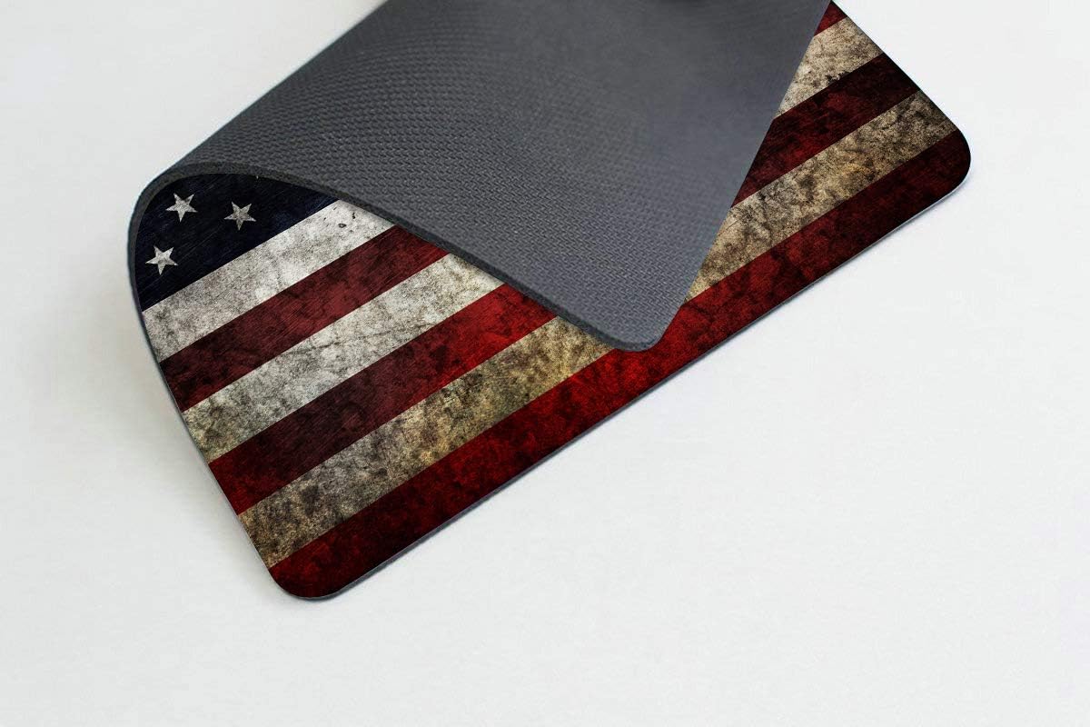 United States National Flag Mousepad Non-Slip Rubber Base Mouse Pads for Computers Laptop Office Desk Accessories Mouse pad (National Flag, 1pc)