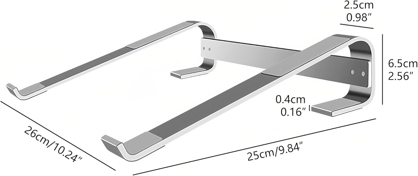 Aluminum Drum Controller Stand Portable Cooling Stand Compatible with NI Maschine Plus MK3/Ableton Push 3 (Silver)