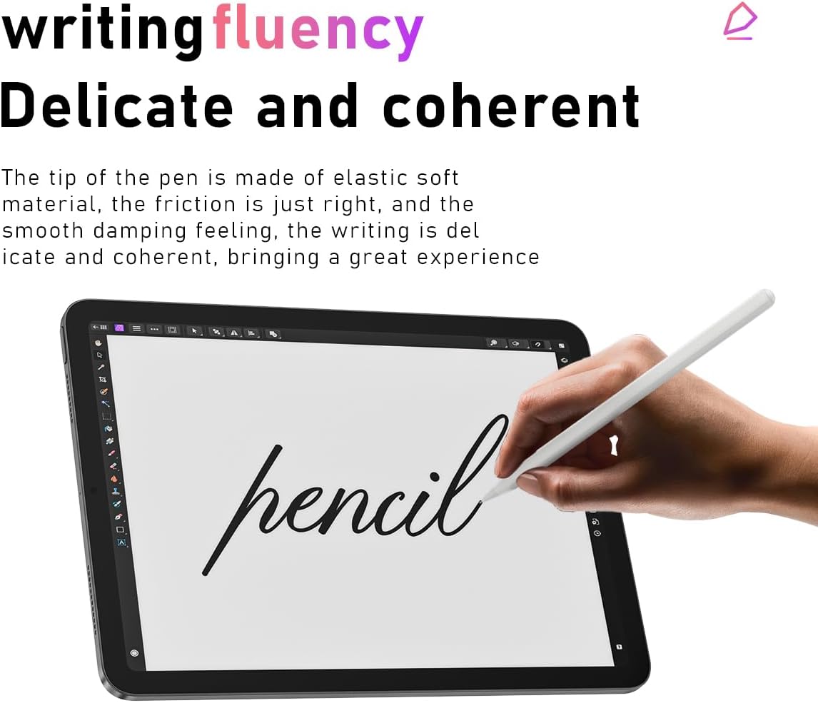 UPDENI Replacement Pencil Tips for Apple Pencil Tips,fine piont Pencil nibs fit for Apple 2nd 1st Gen USB-C,and Logitech Crayon Digital Pencil,iPod Pro Pencil 4 Pack Blue