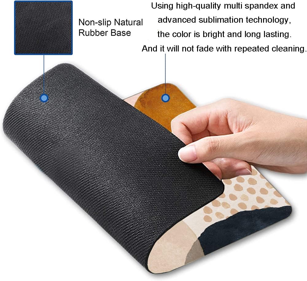 Mouse Pad, Premium-Textured Mouse Mat, Non-Slip Rubber Base Mousepad for Laptop, Computer & PC,9.5×7.9 in,Abstract Art