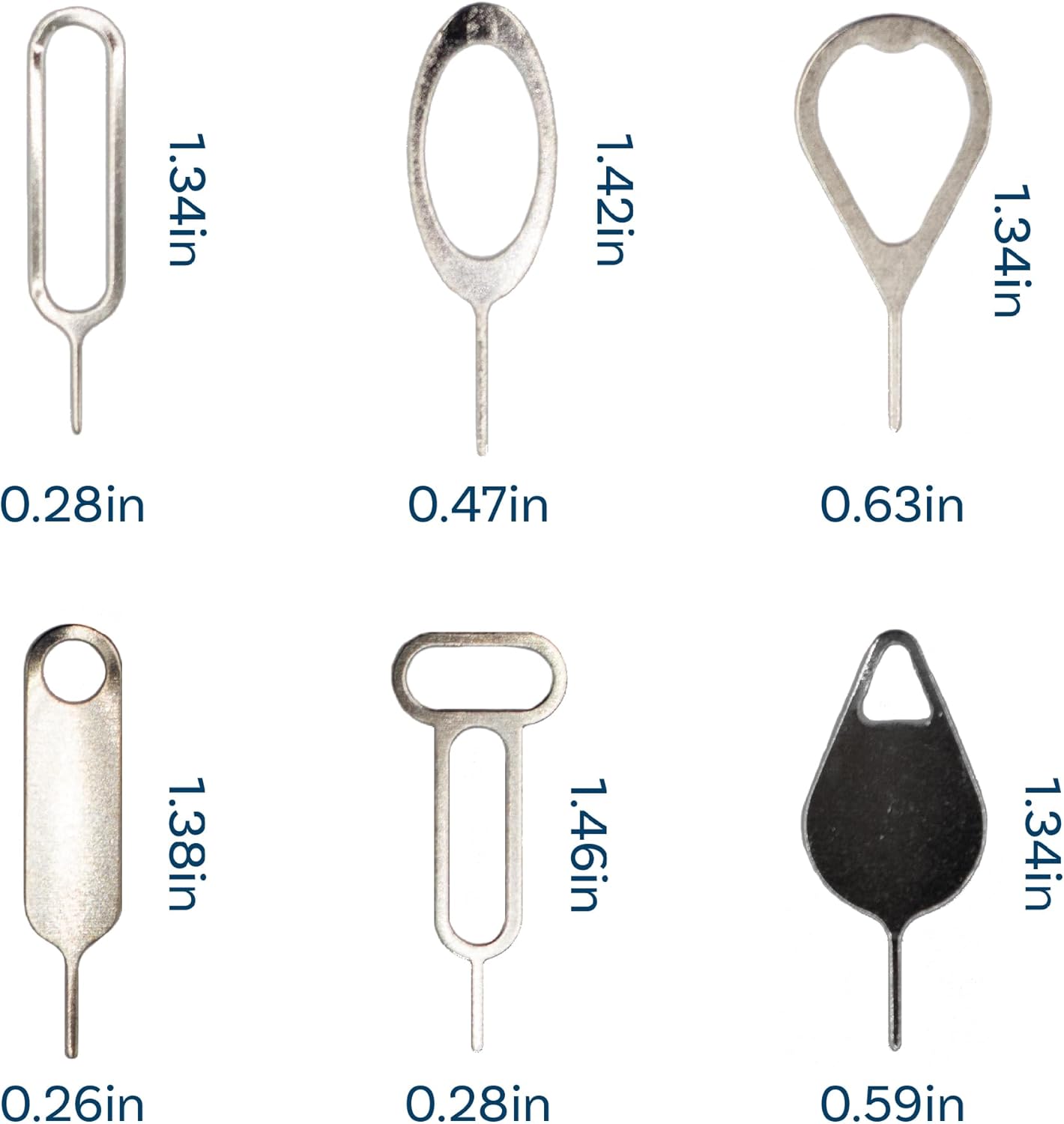 MMOBIEL 16 x Universal SIM Card Removal Tool SIM Ejector Pin Compatible with All Smartphones - iPhone, Samsung, Xiaomi, Oppo, Huawei, OnePlus, etc.