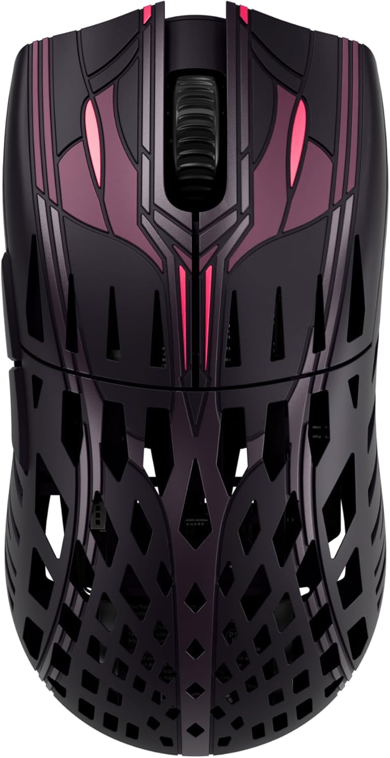 PWNAGE Trinity Wireless Gaming Mouse 8kHz - 39 Grams Ultralight Esports Pro Gamer Flawless Professional Custom Xero PAW3950 Optical Sensor 36,000 DPI - 8000Hz -100% PTFE Skates Symm 2 - Sakura Samurai