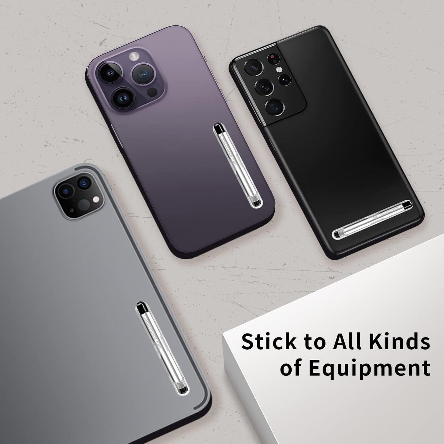 Stylus Pens with Pen Slot for Touch Screens, High Precision Capacitive Universal Stylus for iPad iPhone Tablets Samsung Galaxy All Touch Screen Devices (Transparency)