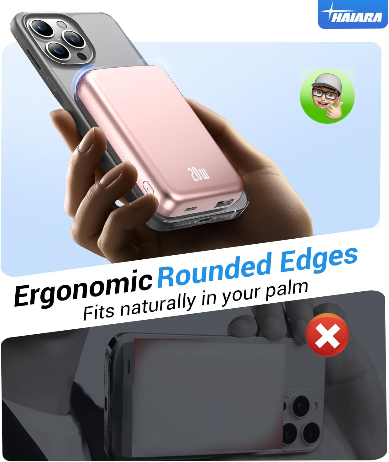 for Magsafe Battery Pack, 10000mAh Magnetic Portable Charger with USB-C Cable 20W Fast Charging, Slim & Lightweight Wireless Power Bank for iPhone 16/15/14/13/12 Series, for Travel Cruise Essentials