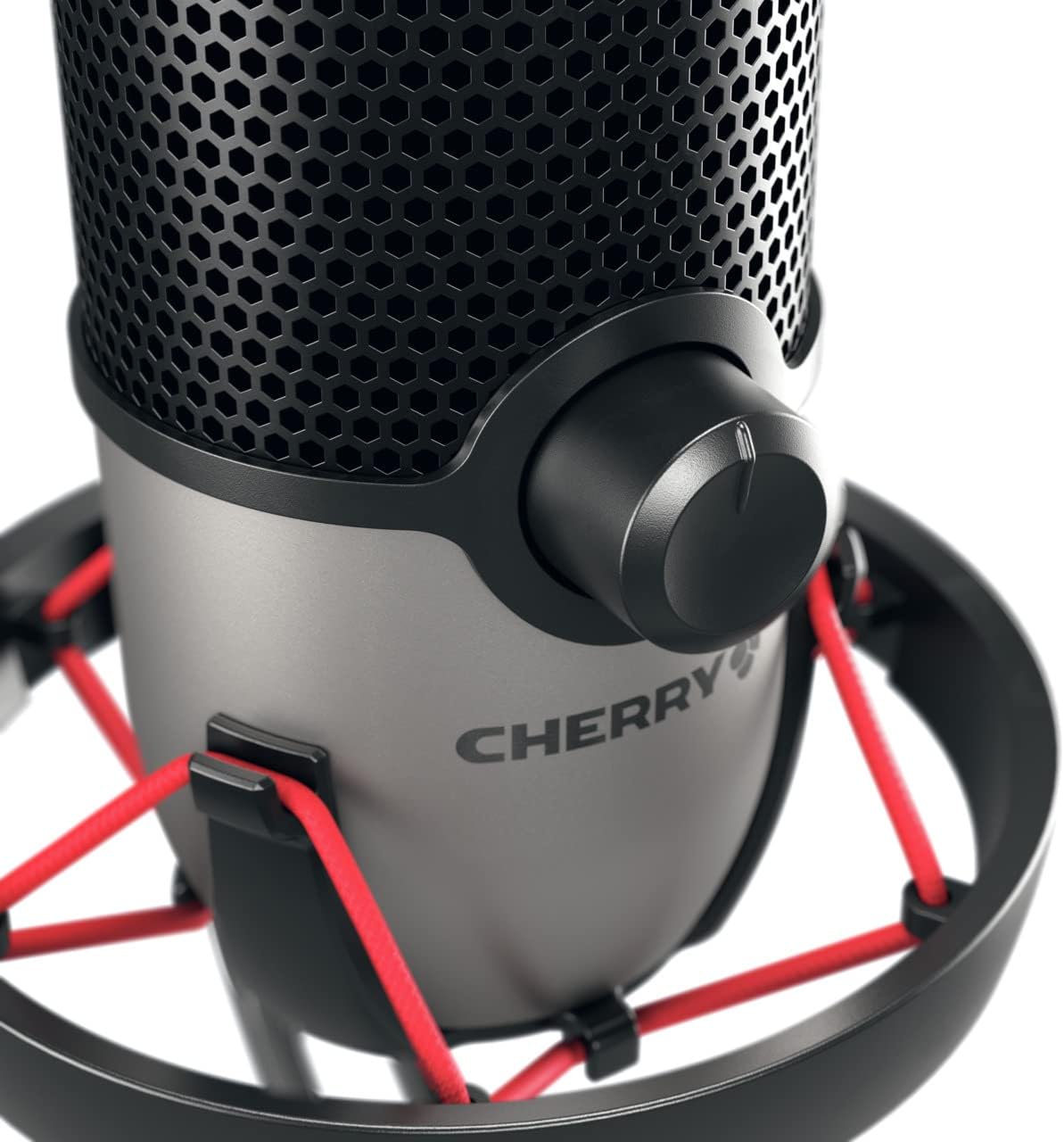 Cherry UM Series 3.0, 6.0 and 9.0 PRO RGB USB Microphone for PC, Mac, Gaming, Recording, Streaming, Podcasting, Studio and Computer Condenser. (UM 6.0 Silver)