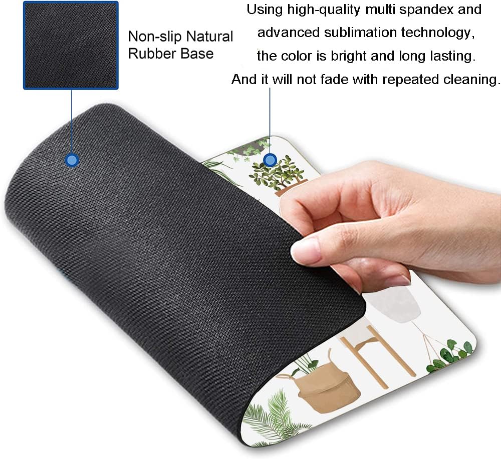 Mouse Pad, Pot Plant Mouse Pad, Mouse Mat Waterproof Non-Slip Rubber Base MousePads