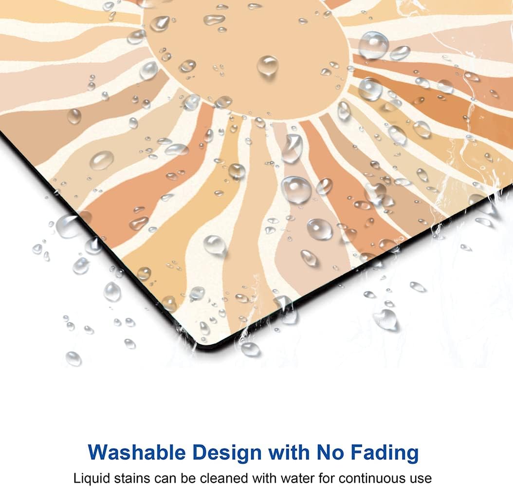 Mouse Pad, Cute Modern Abstract Art Mouse Pads, Square Washable Cloth Personalized Mouse Mat with Design, Gaming Office Home Non-Slip Rubber Base Computer Mousepad