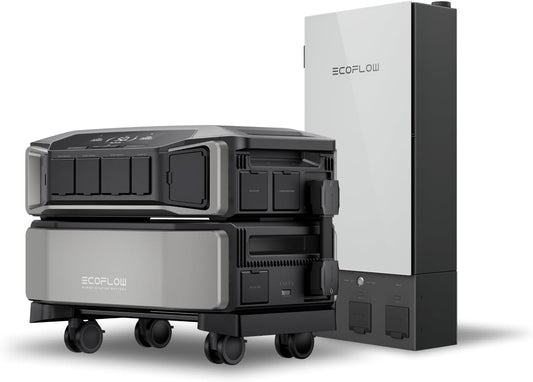 EF ECOFLOW DELTA Pro Ultra with Smart Home Panel 2, 6144Wh Power Station, 120/240V 7200W AC Output, Lifepo4 Battery Backup Expandable to 90kWh, Solar Generator for Home Use, RV