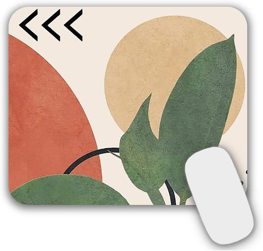 Mouse Pad, Gaming Mouse Pad, Non-Slip Rubber Base Mouse Mat with Designs for Laptop, Computer & Office, 9.5 x 7.9 x 0.12 inches (Morandi Painting)