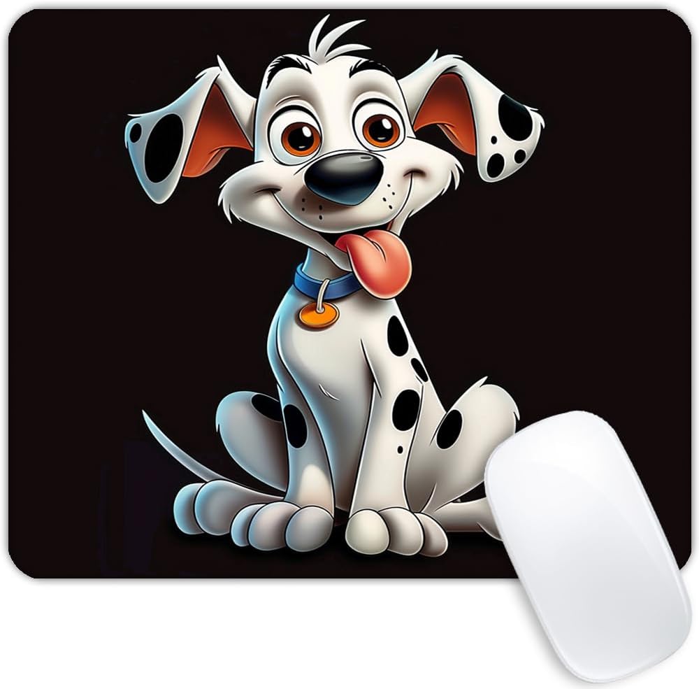 Square Mouse Pad Cute Cartoon Dog-1,Gaming Mouse Pads for Desk,Soft Computer Waterproof Non-Slip Mouse Mat