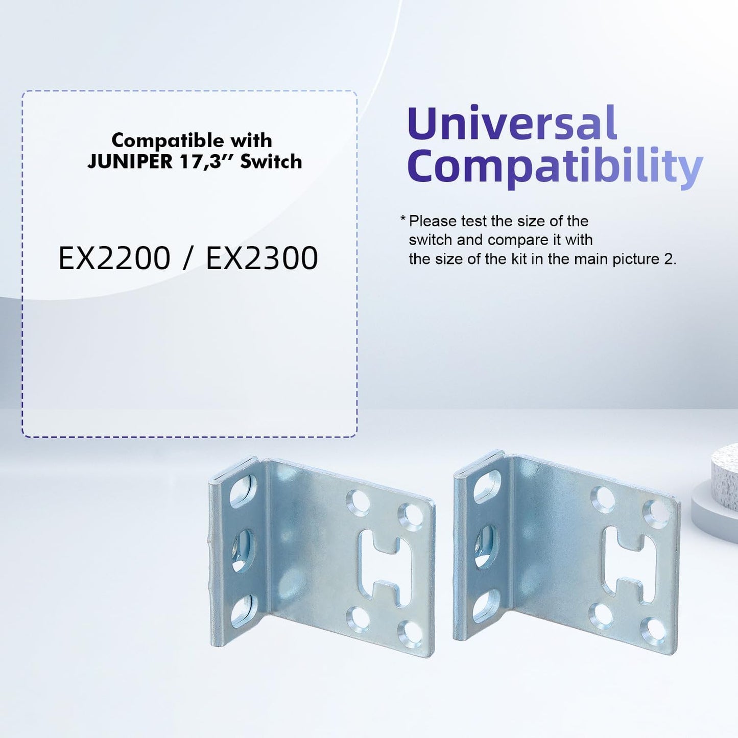 Rack Mount Kit for 17.3 Inch Juniper Switches Rack Ears for Juniper EX2200/EX2300