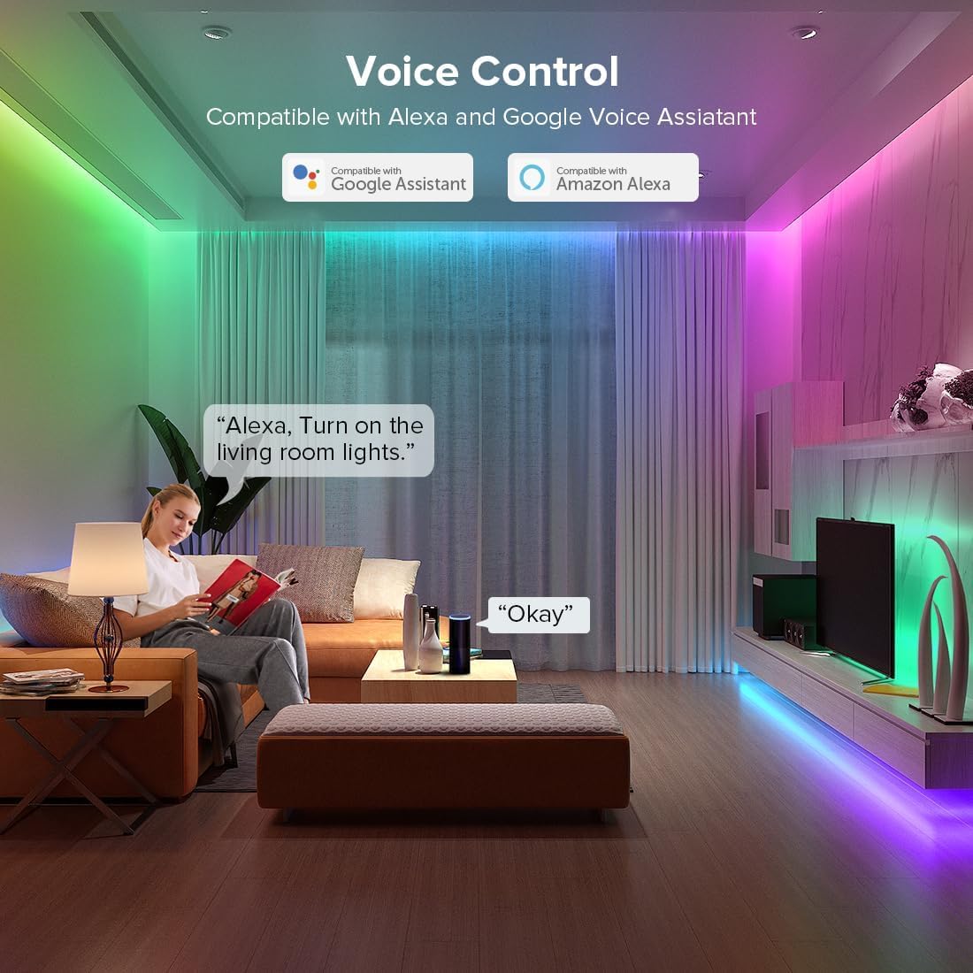 WiFi RGB IC LED Controller DR03W, Control by Smart Life/Tuya APP/Alexa/Google Home, Support WS2811/WS2812B COB Strip, SPI RGB Controller Work with WR01RF RC03RFB RF Remote