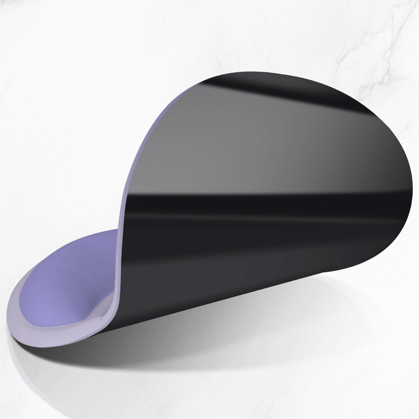 ITNRSIIET Ergonomic Mouse Pad with Comfort Gel Wrist Rest, Non-Slip PU Base, Smooth Textured Surface, Reduces Hand Fatigue & Wrist Pain, 8.7 x 7.2 Inch for Office Gaming Home, Purple Gradient