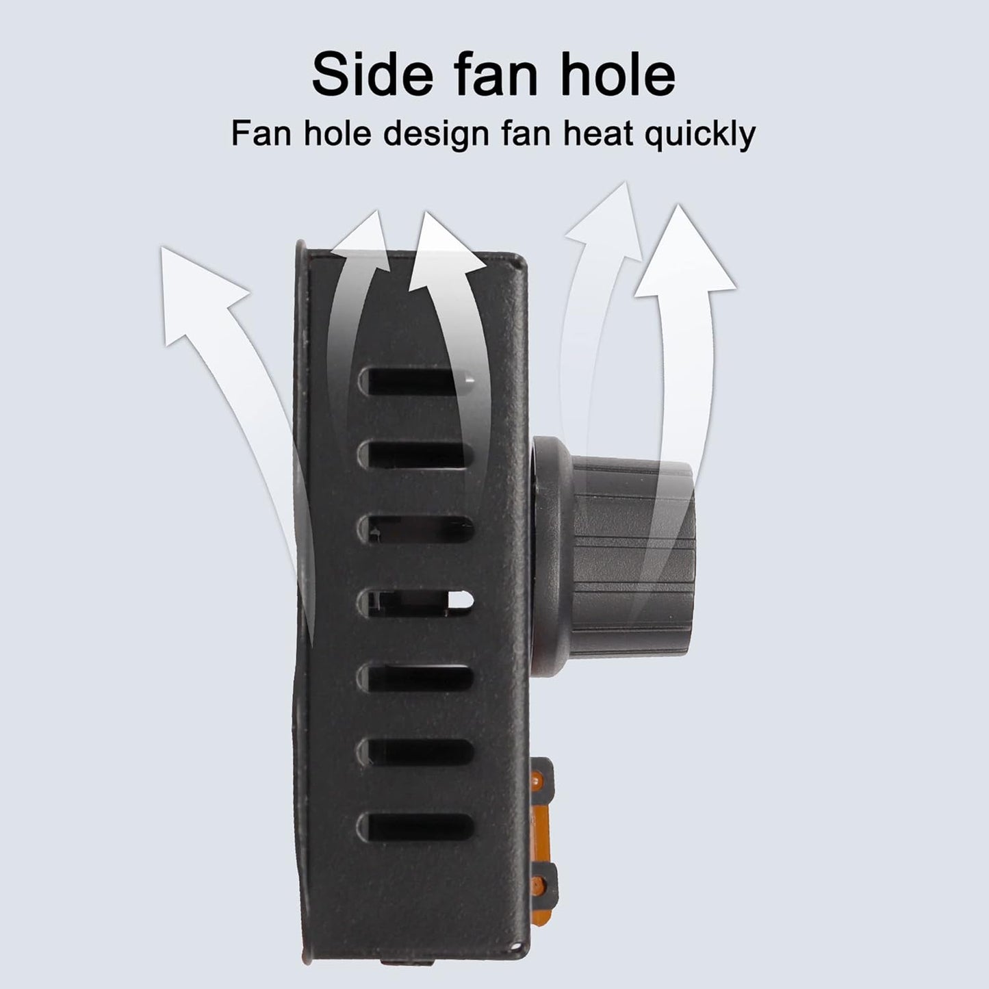 MEIRIYFA LED Light Strip Dimmer,DC 12V-24V 30A LED Light Strip Dimmer PWM Dimming Controller with ON/Off Switch Knob and Aluminum Case for 5050 3528 LED Strip Lights Adjust Brightness