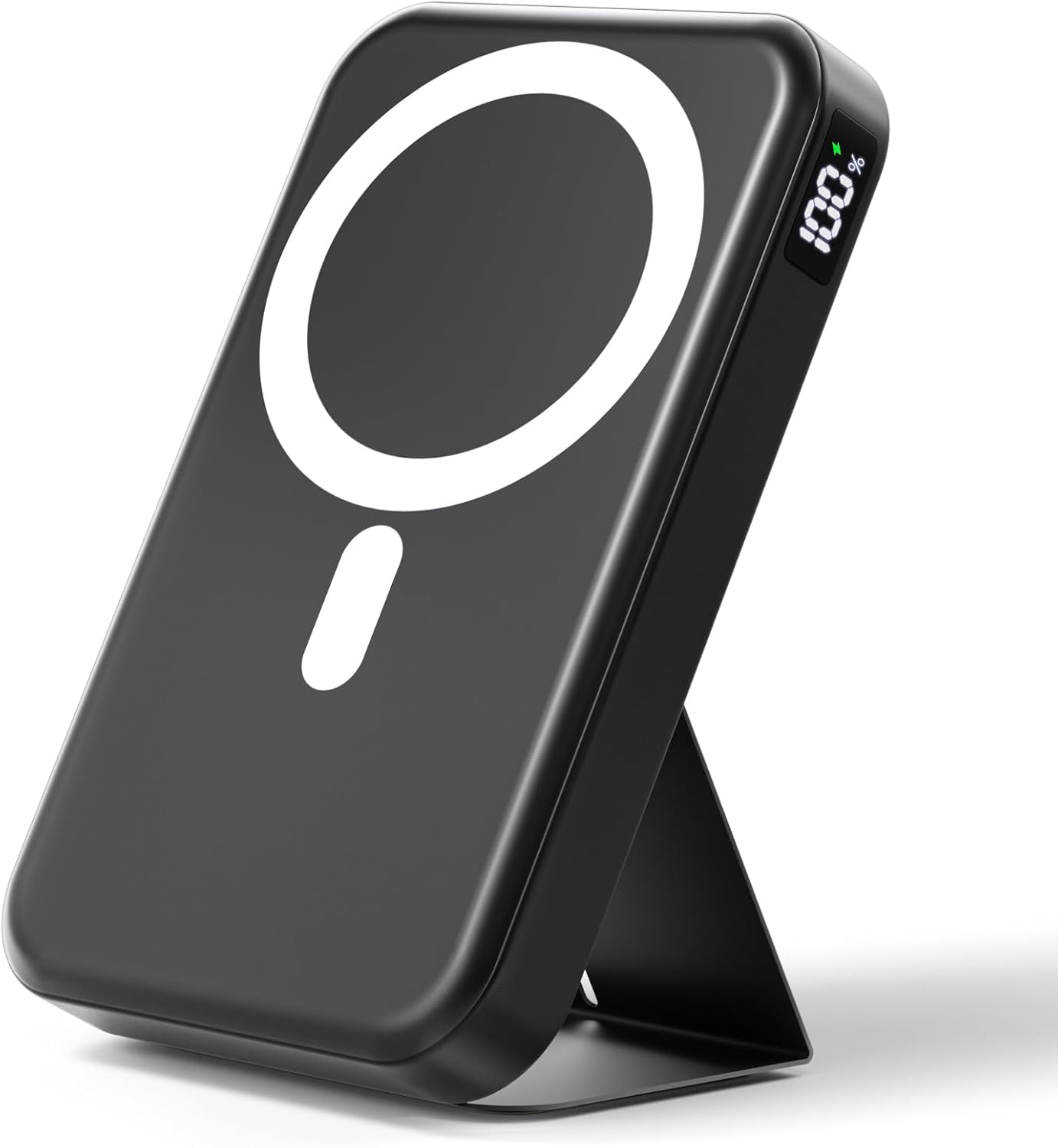 Magnetic Portable Charger, 10000mAh Wireless Power Bank with 20W USB-C Fast Charging, Foldable Stand & LED Display Magnetic Battery Pack, Compatible with iPhone 16/15/14/13/12 All Series