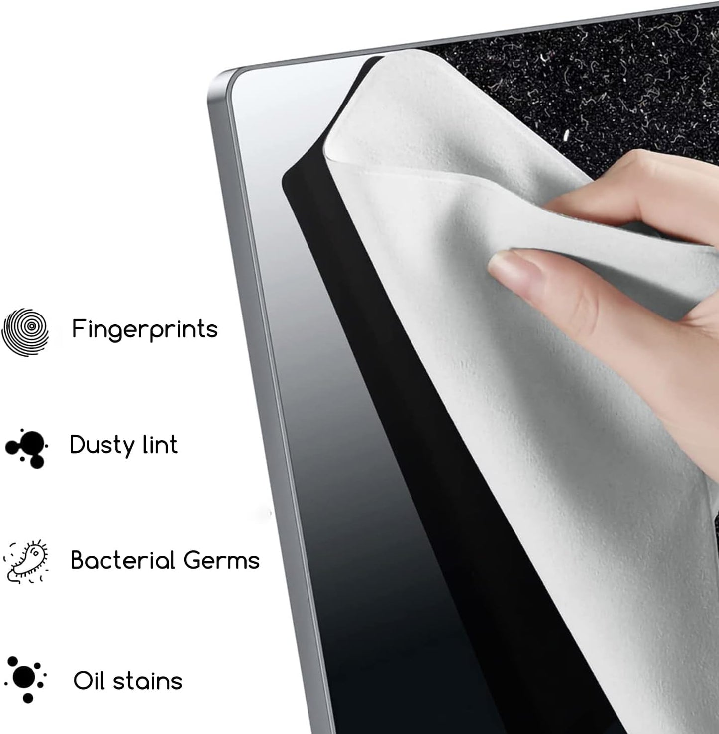 KEANBOLL 2-Pack 15.6 inch Laptop Microfiber Liner Cleaning Cloth, Laptop Keyboard Protector, Cleaning Screen Dust, Compatible with All 15.6"-16" Laptop