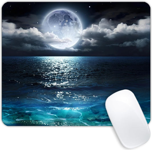 Ocean and Moon Mouse pad Customized Mousepad Non-Slip Rubber Base Mouse Pads for Computers Laptop Office Desk Accessories Mouse pad