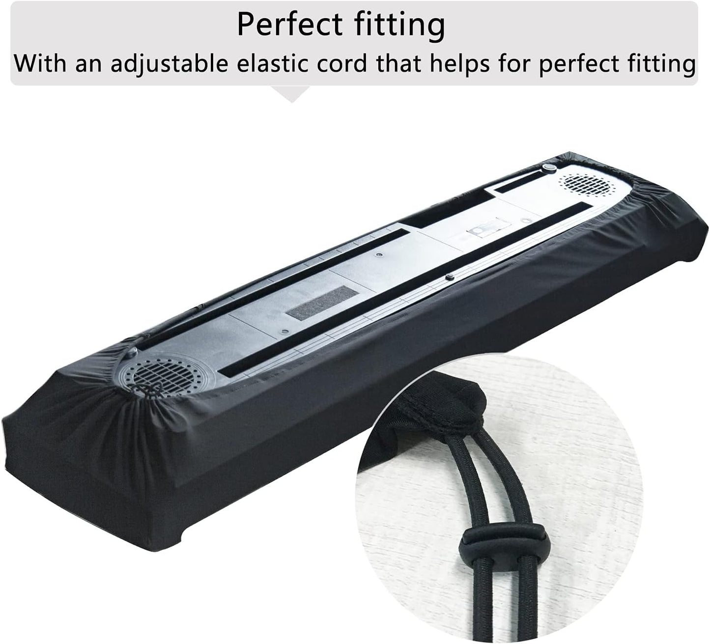 Piano Dust Cover 61-88 Keys Weighted Keyboard Small Keyboard Piano Covers Waterproof Locking Clasp Keep It From Dust and Dirt (76-88 KEYS)