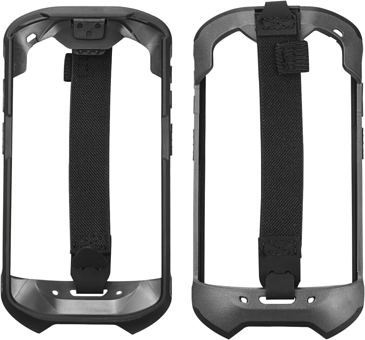 Protective Cover Bumper Case Rugged Boot with Hand Strap for Zebra TC51 TC510K TC52 TC56 TC57,Slim TPU Scanner Cover,Barcode Touch Mobile Computer Accessories (Black)