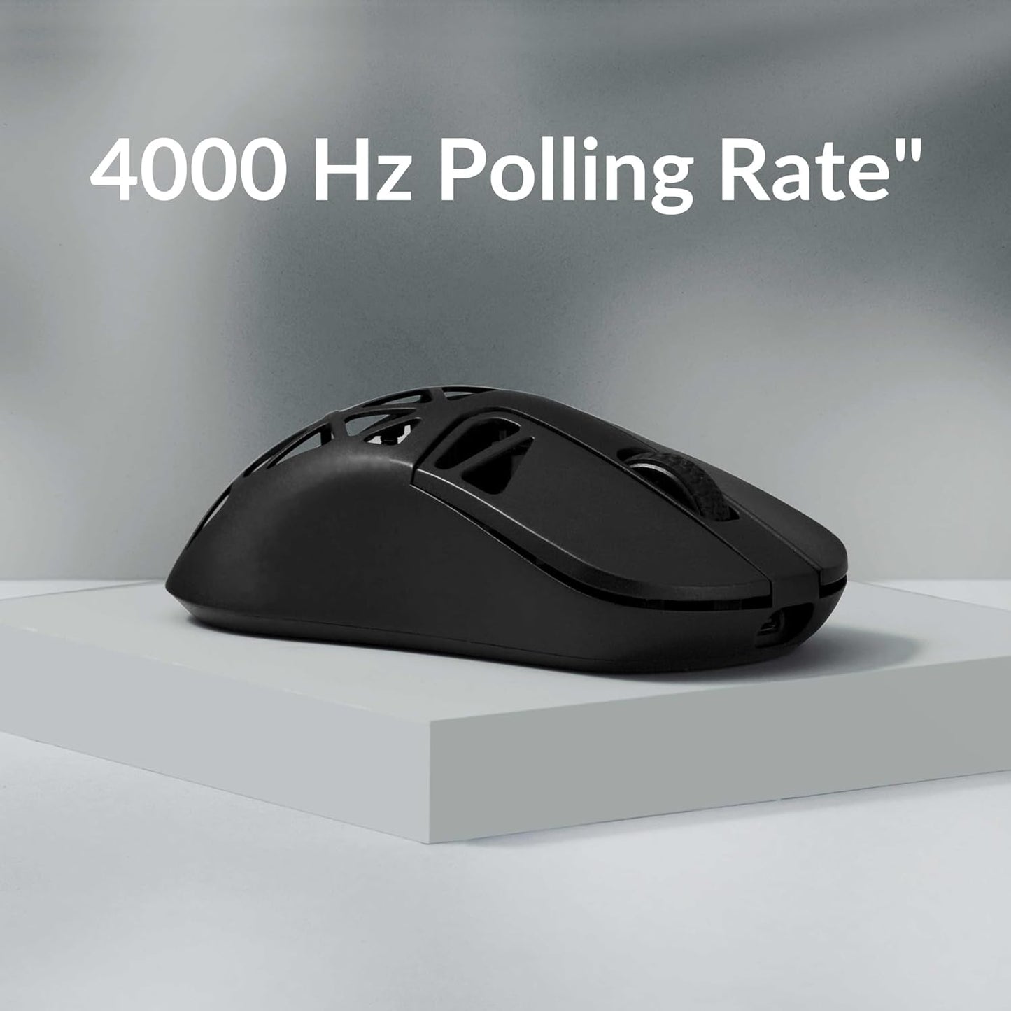 M3 Mini 4K Wireless Mouse Signature Edition 5.1/2.4 GHz/Wired Optical Mouse, Ultra-Lightweight 55g Programmable PixArt 3395 Sensor with up to 26,000 DPI/ 650 IPS for Windows Mac Linux - Black