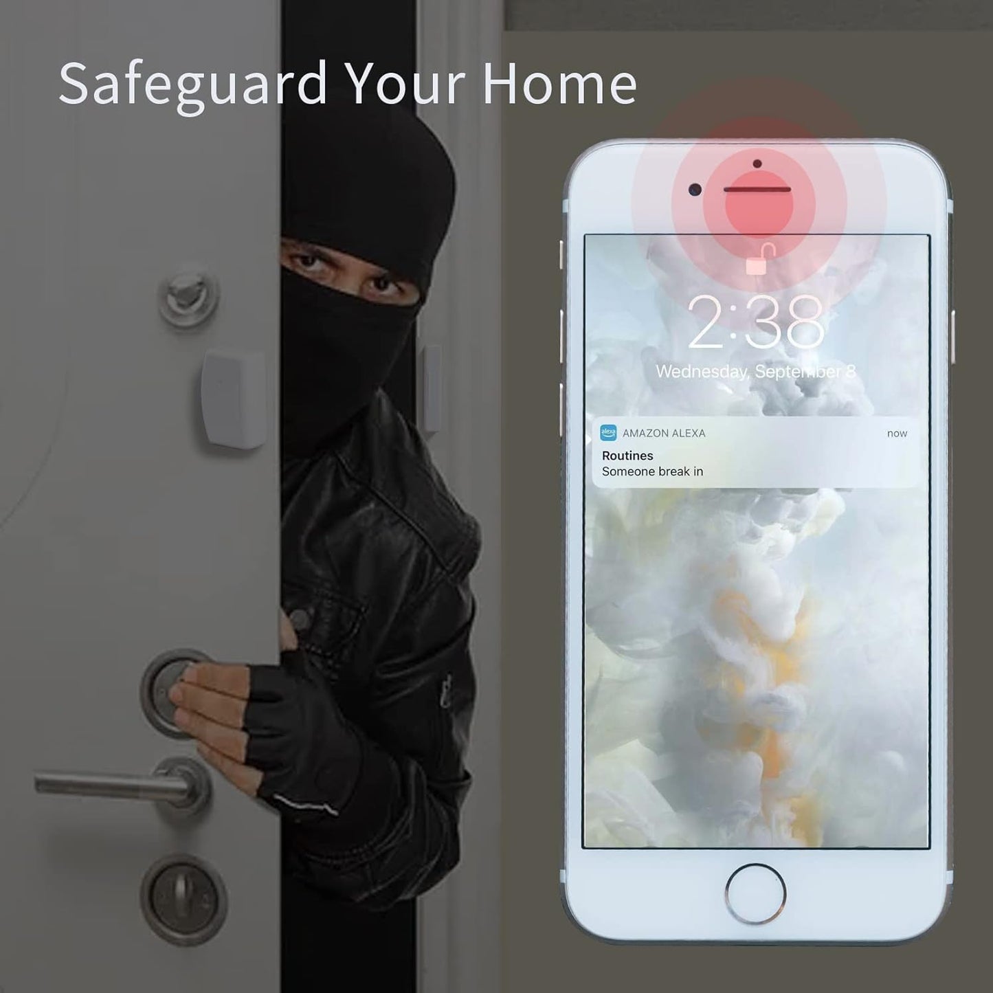 THIRDREALITY Zigbee Contact Sensor, Door and Window Monitor, Home Automation, Works with Home Assistant, SmartThings, Aeotec, Homey, Hubitat or Echo Devices with Build-in Zigbee Hub,hub Required