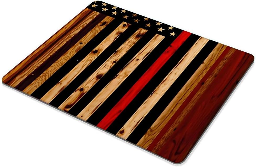 Wood American Flag Mouse pad Customized Mousepad Non-Slip Rubber Base Mouse Pads for Computers Laptop Office Desk Accessories Mouse pad