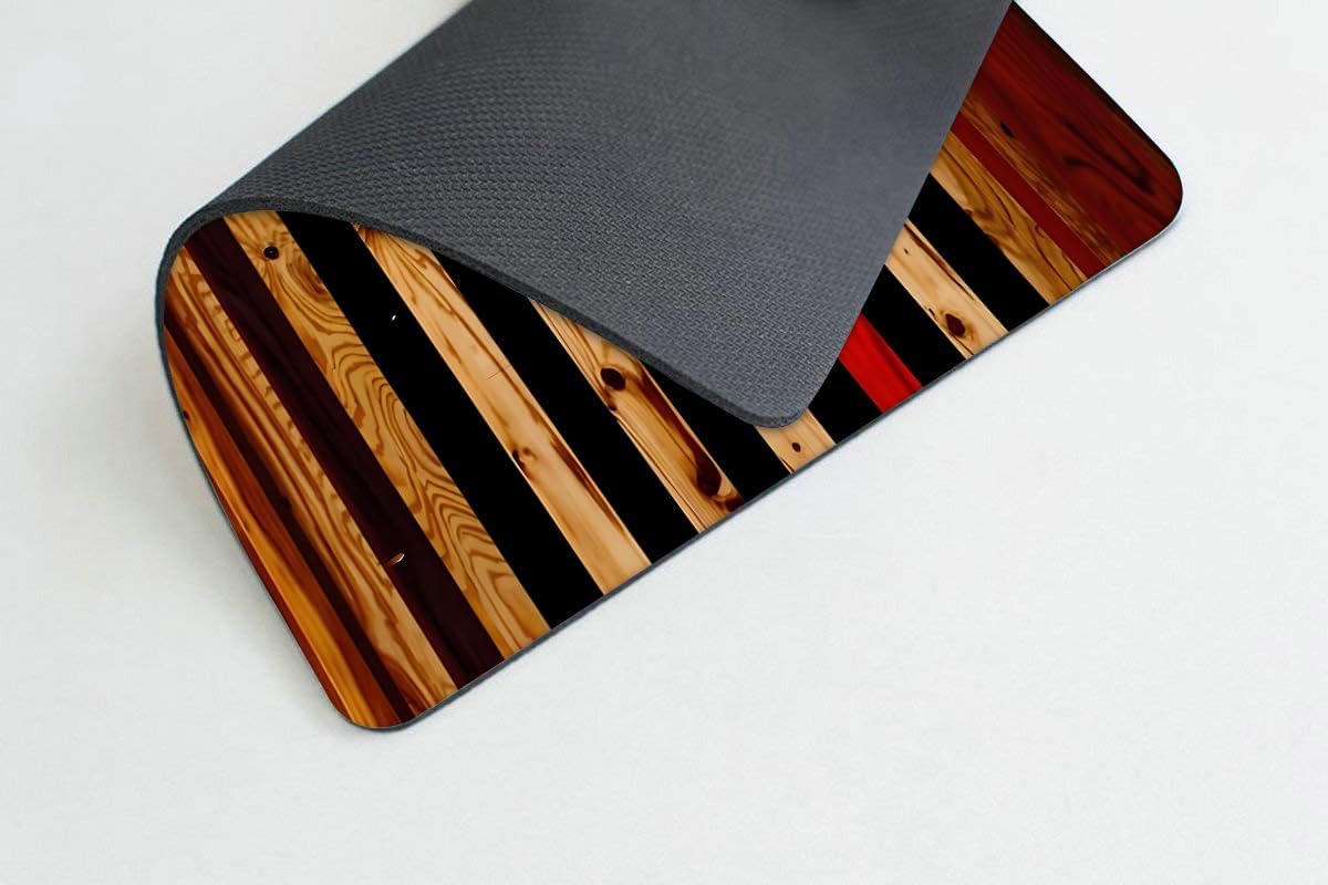 Wood American Flag Mouse pad Customized Mousepad Non-Slip Rubber Base Mouse Pads for Computers Laptop Office Desk Accessories Mouse pad