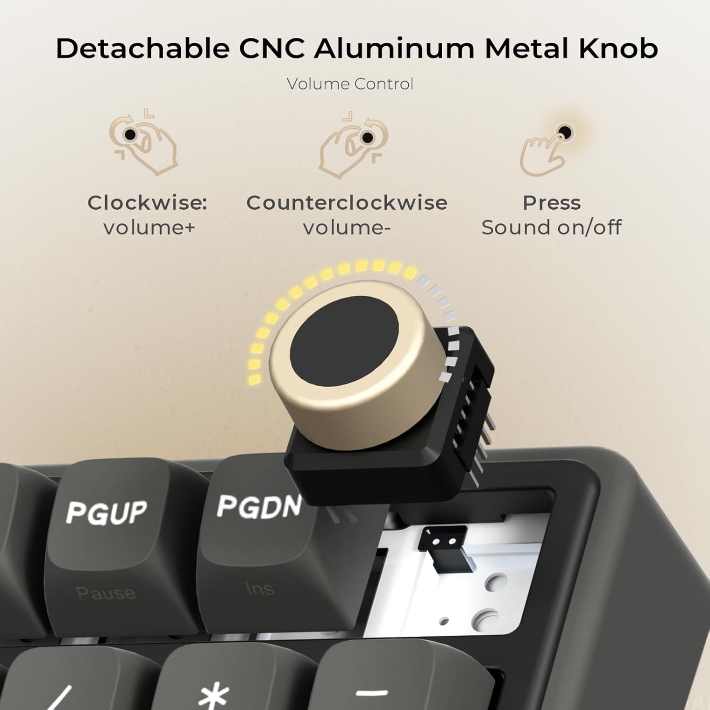 RK ROYAL KLUDGE R98 Pro Wired Mechanical Keyboard, 96% Creamy Gaming Keyboard RGB Backlit with Number Pad and Volume Knob, Gasket Mount, MDA Profile PBT Keycaps, Hot Swappable Pre-lubed Linear Switch