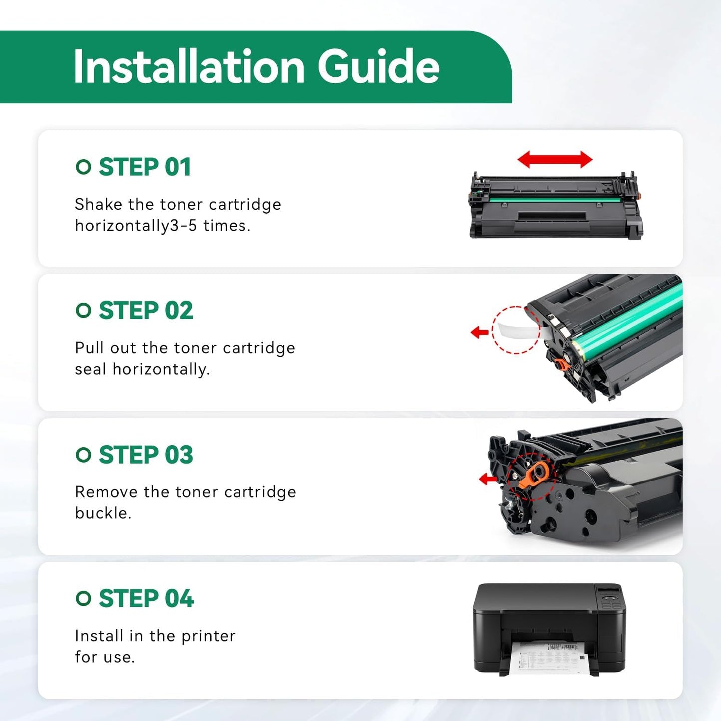 148A Toner Cartridge Black 2-Pack Compatible for HP 148A 148X W1480X W1480A for HP Laserjet Pro 4001dw 4001dn 4001n MFP 4101fdw 4101fdn 4101dw Printer