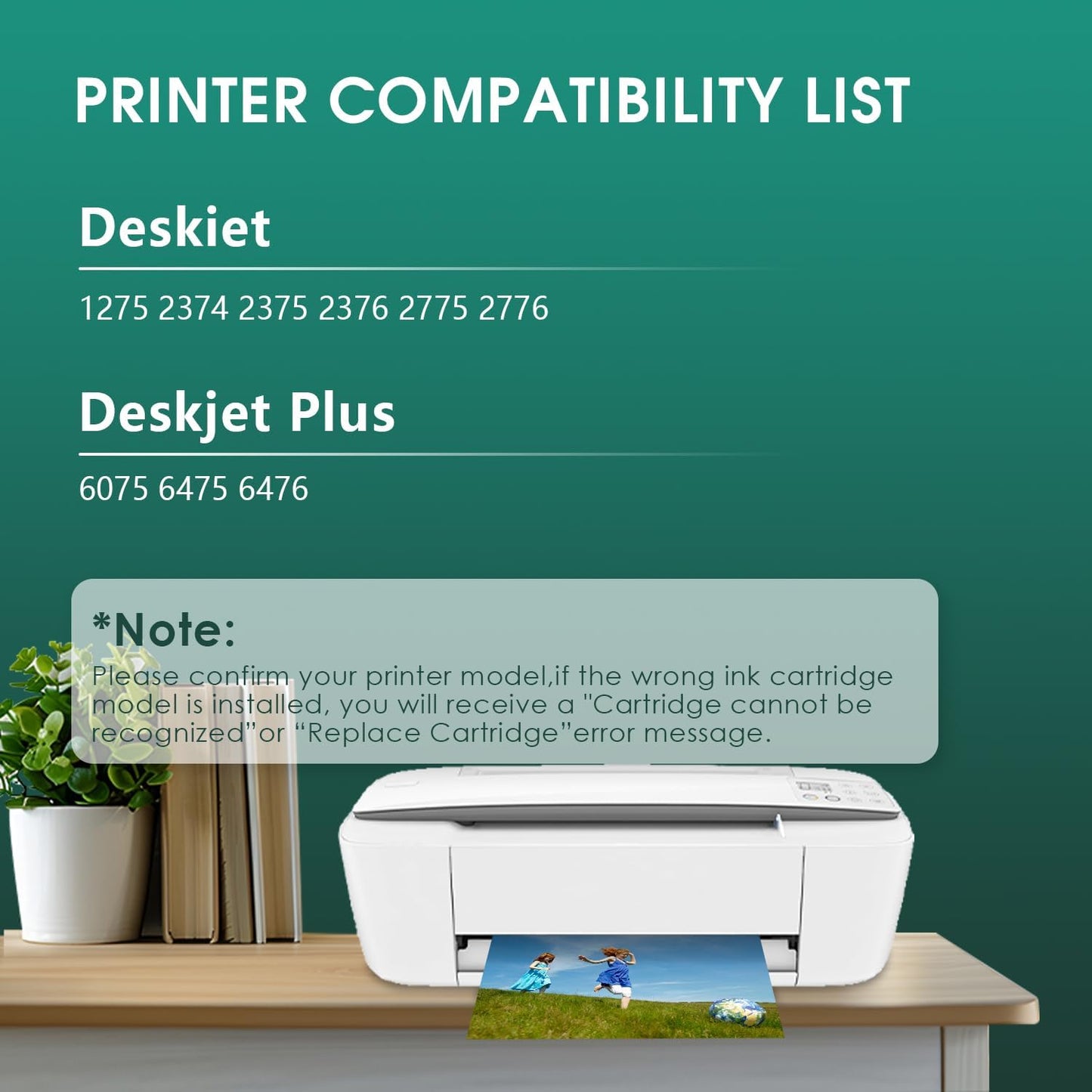 667XL 667 XL Black and Color Replacement for HP 667 XL 667 Ink Cartridges for Deskjet Ink Advantage 1275 2375,DeskJet2775,1275 2374 2375 2376 2775 2776 6075 6475 6476 Printers (1 Black, 1 Tri-Color)