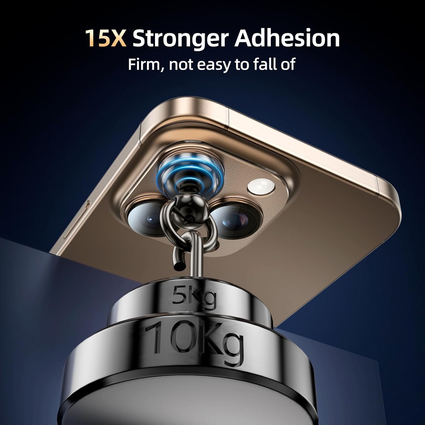 Compatible with iPhone 16 Pro Camera Lens Protector,[AR Anti-Reflection][Strong Adsorption][Shatterproof] 9H Metal Tempered Glass Re-AR Full Coverage Camera Screen Cover,Gold