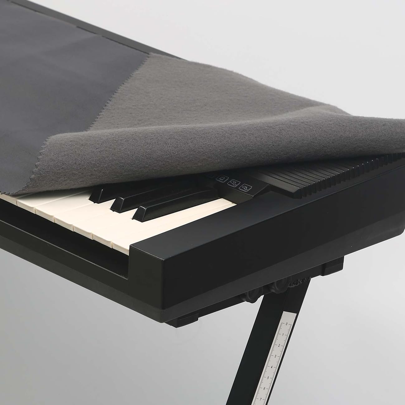 Piano Keyboard Cover 88 Keys,Piano Keyboard Dust Cover,Premium Protection for Electronic Keyboards ,Dirt-Proof, Light Luxury Design-black