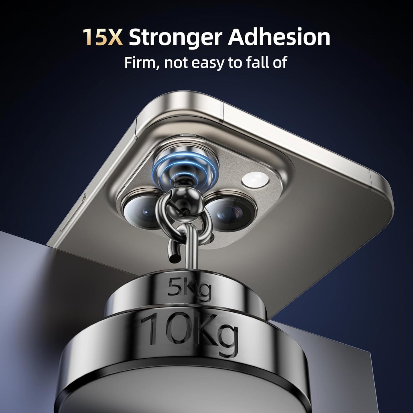 Compatible with iPhone 16 Pro Camera Lens Protector,[Shatterproof] [Strong Adsorption][AR Anti-Reflection] 9H Metal Aluminum Alloy Tempered Glass Camera Cover,Titanium