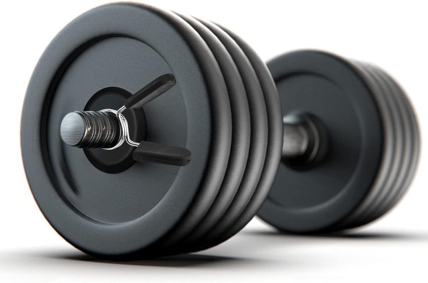 Barbell Clips Olympic Barbell Clamps Collars 2 Inches Weight Bars Lock Dumbbell Spring Clips Circlip Fitness Weightlifting Buckle 4 Pack