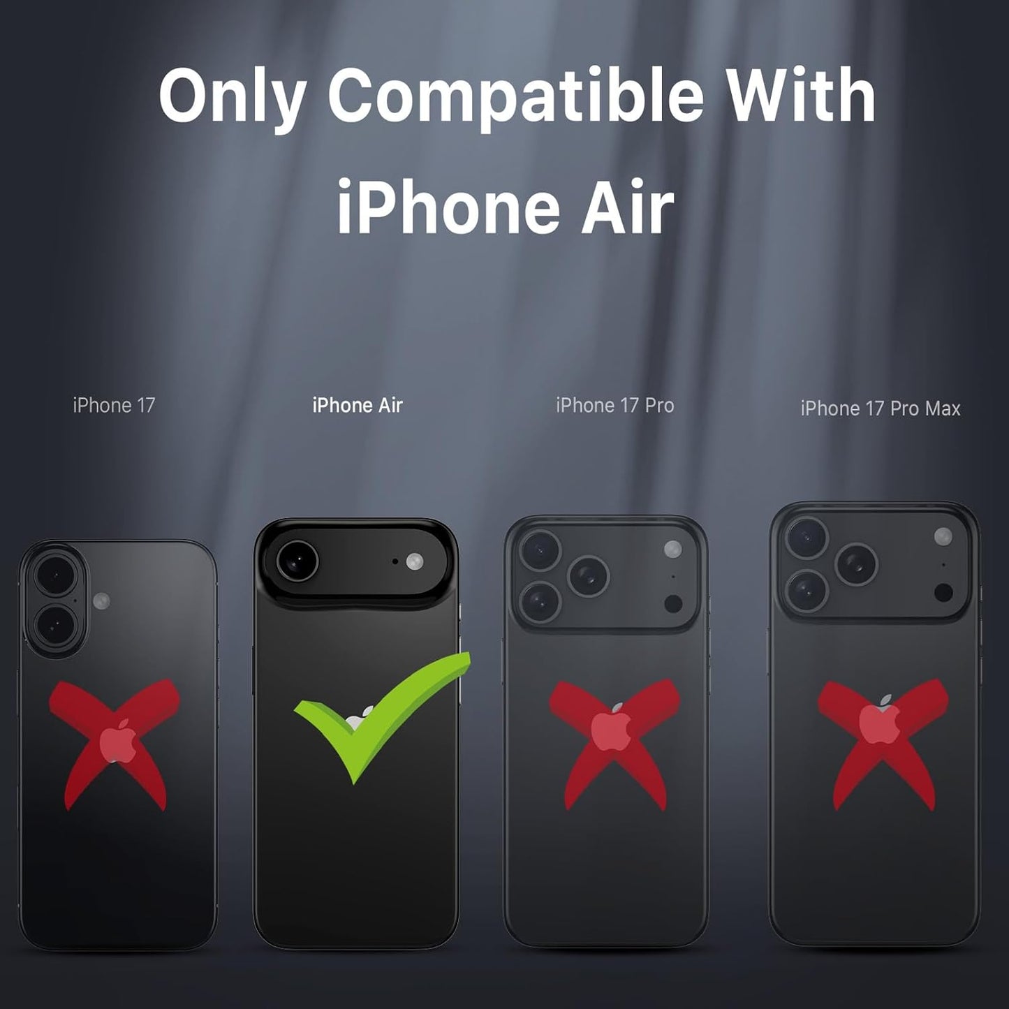 M MYBAT PRO for iPhone Air Case with Belt Clip Holster,[Compatible with Magsafe] w/Screen Protector,Anti-Drop,Shockproof,w 360°Rotating Kickstand,Heavy Duty Protection (Natural Titanium)