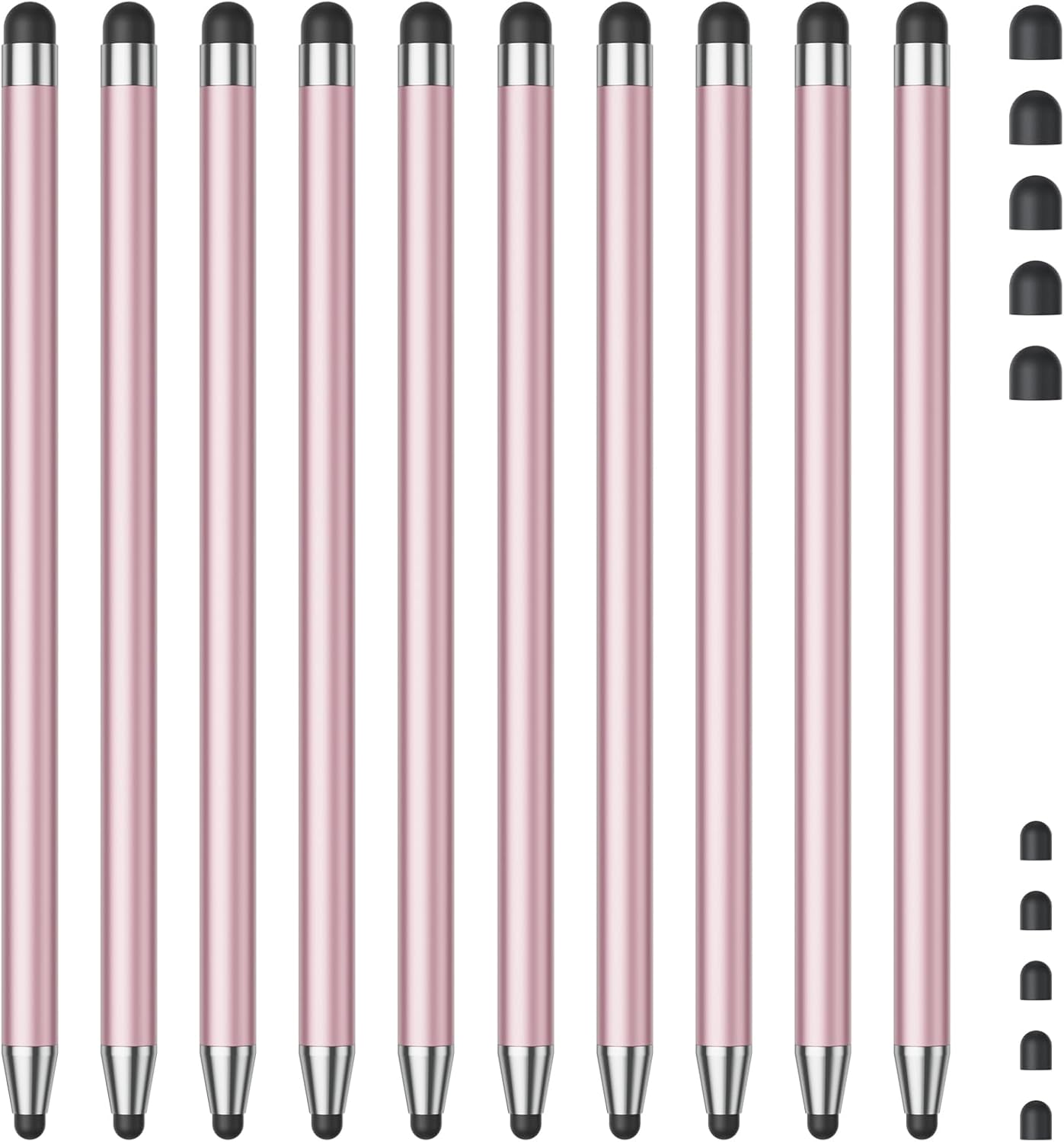 Stylus (10Pcs), Stylus Pen for Touchscreen, High Precision and Sensitivity Stylus Pen for Android Smartphone and Tablets, Compatible with All Capacitive Touch Screen (Pink)