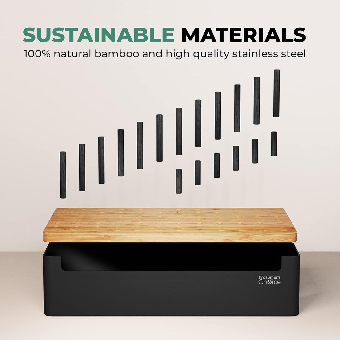 Prosumer's Choice Black Wooden Charging Station Organizer for Multiple Devices - Cable Management Box with 5 Slots and Removable Dividers - Charger Organizer for Phone, Tablet, Home, Office, 12"x6"x7"