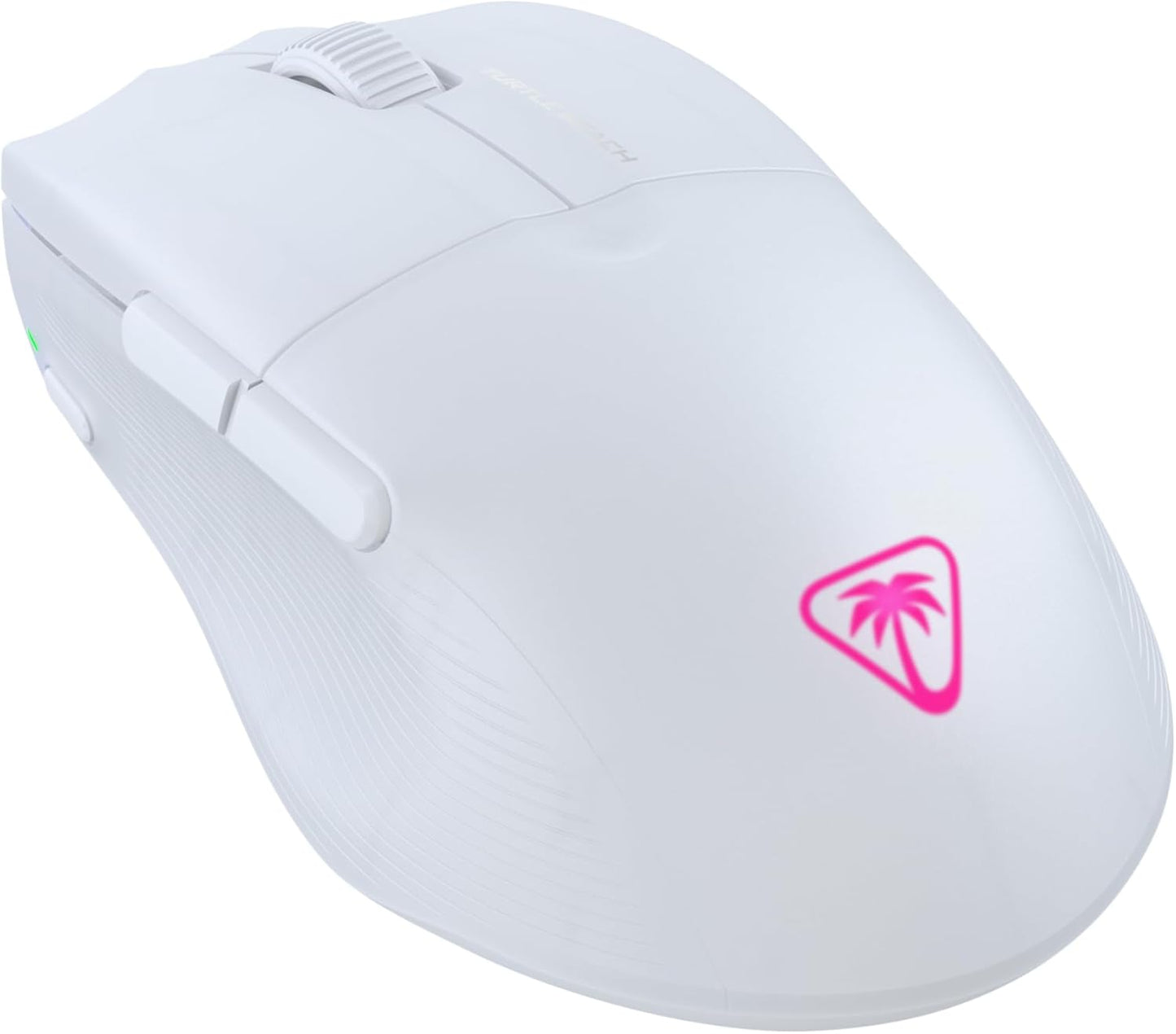 Turtle Beach Pure Air - Ultra-Light Wireless Ergonomic RGB Gaming Mouse, 26K DPI Optical Sensor, 125 Hour Battery, Dual Wireless System, Titan Optical Switches, Bluetooth, RGB Illumination - White