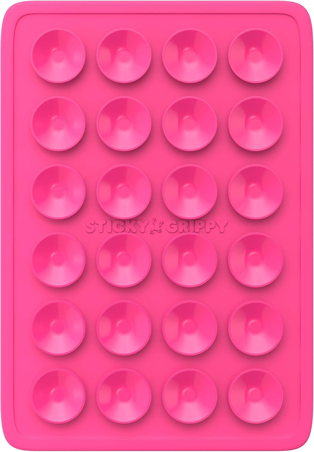 Suction Phone Case Mount, Sillicon Adhesive Phone Accessory for iPhone and Android, Hands-Free Fidget Toy Mirror Shower Phone Holder, Tiktok Videos and Selfies (Pink)