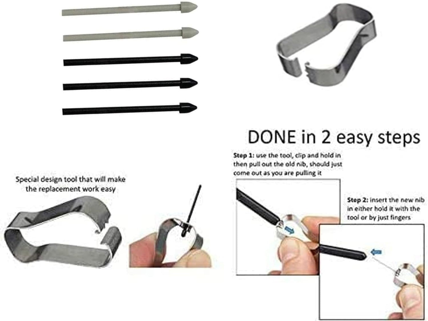 Galaxy Tab S9 FE S Pen [4096 Pressure Sensor] Replacement for Samsung Galaxy Tab S9 FE, Tab S9 FE+ Plus Tablet All Versions, Touch Stylus Pen with 5xTips/Nibs (Lavender)