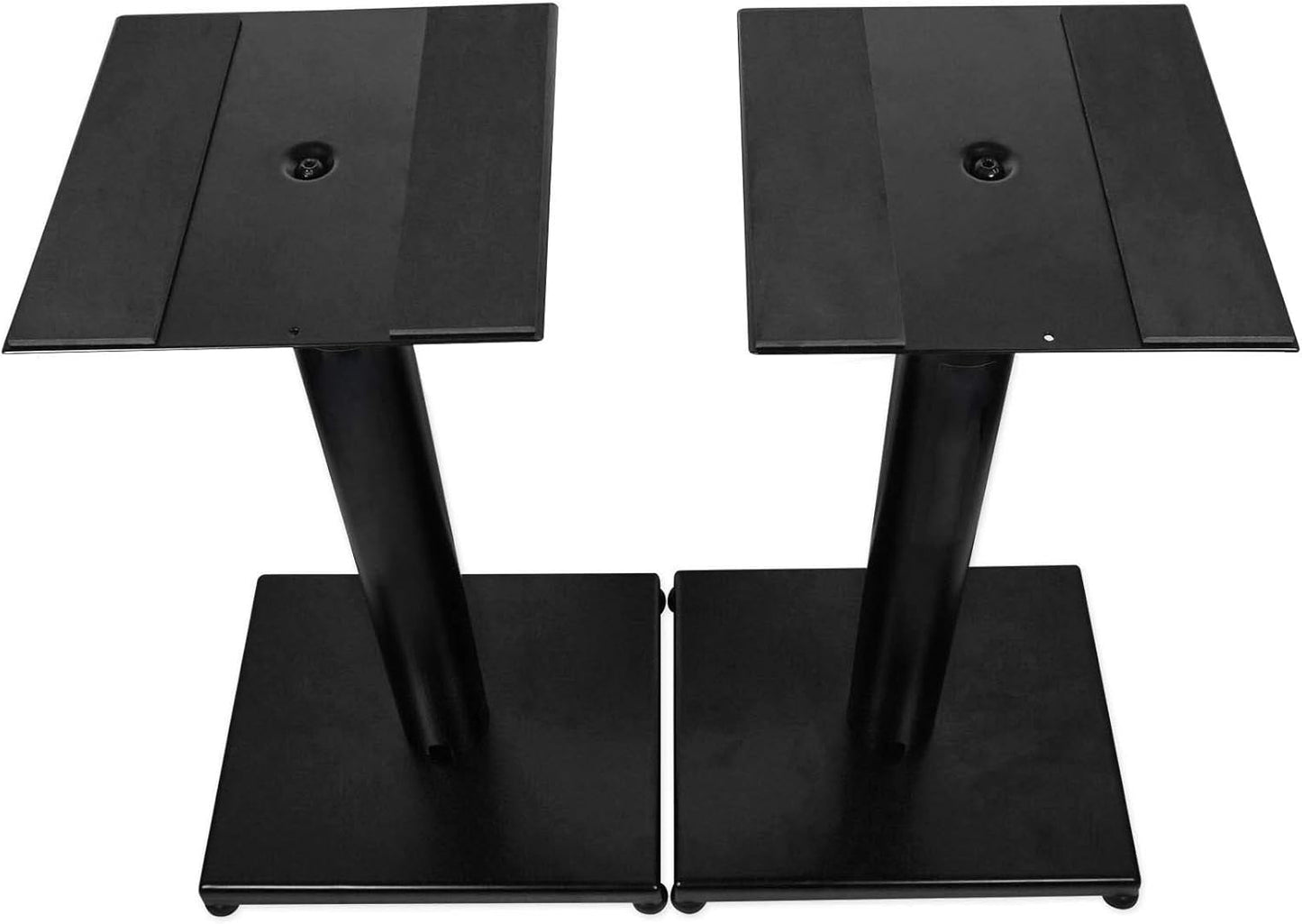 Rockville RS21B 21-Inch Steel Bookshelf Speaker Stands, 60 lbs Capacity, Cable Management, Anti-Vibration Pads, for Home Audio and Studio Monitoring (Pair)