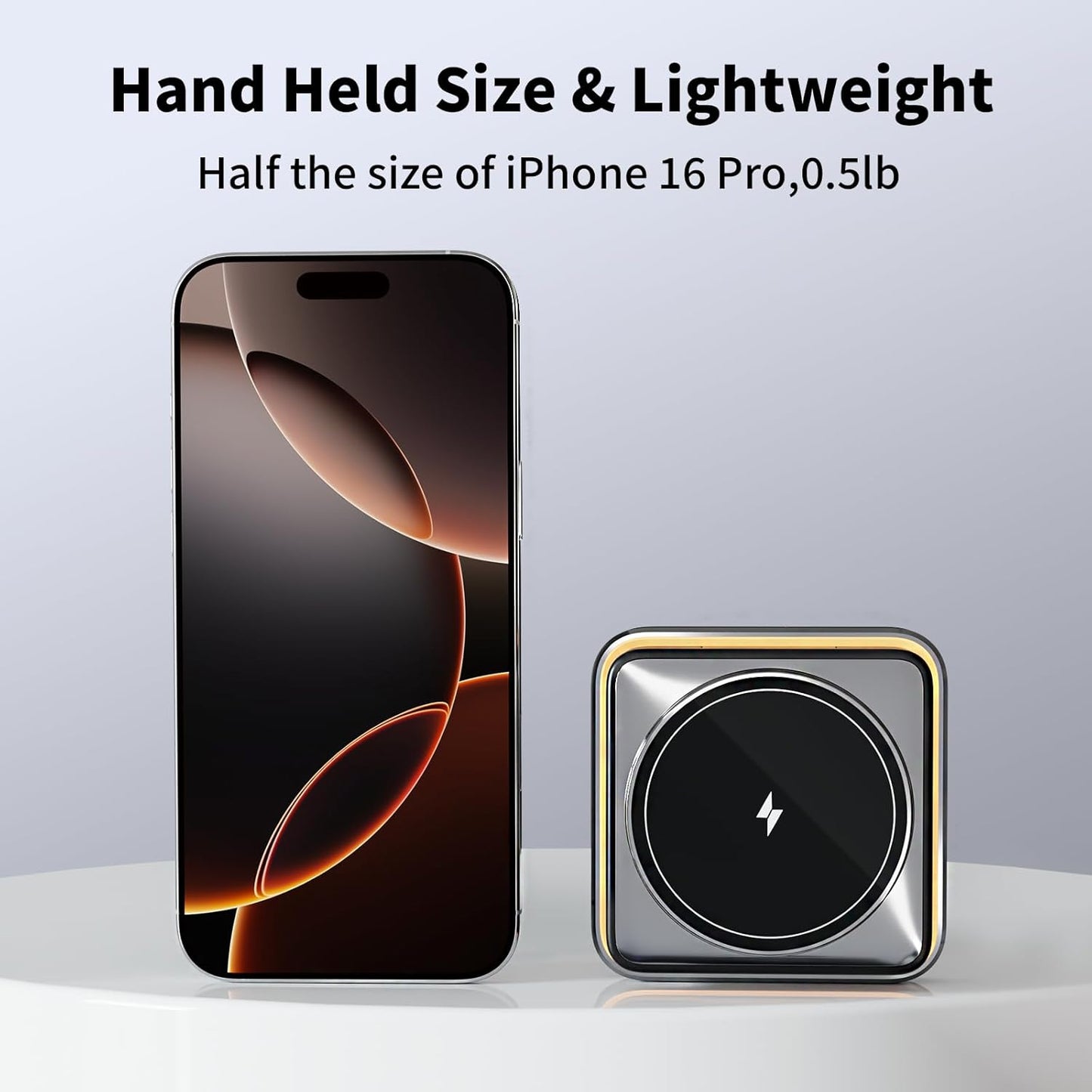 2025 Upgraded 3-in-1 Magnetic Wireless Charger,Charging Stand,Charging Station,for iPhone 12-16,iWatch,AirPods,Ultra-Safe, Foldable, with Adjustable Night Light & Included Adapter