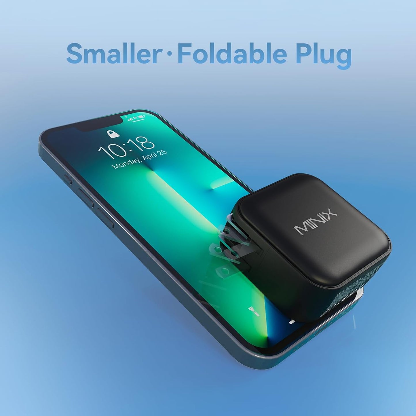 MINIX 100W USB C Charger, NEO P3 Turbo 4-Ports GaN Wall Charger, 3 x USB-C Port Fast Charging Adapter(Max 100W/20W), 1 USB-A (Max 18W). Compatible with MacBook Pro Air, Smart Phone,Laptop and More.