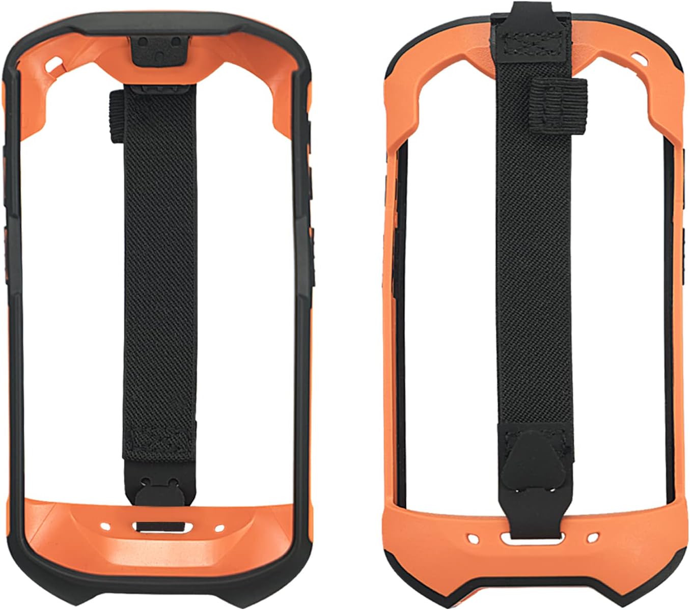 Protective Cover Bumper Case Rugged Boot with Hand Strap for Zebra TC51 TC510K TC52 TC56 TC57,Slim TPU Scanner Cover,Barcode Touch Mobile Computer Accessories (Orange)